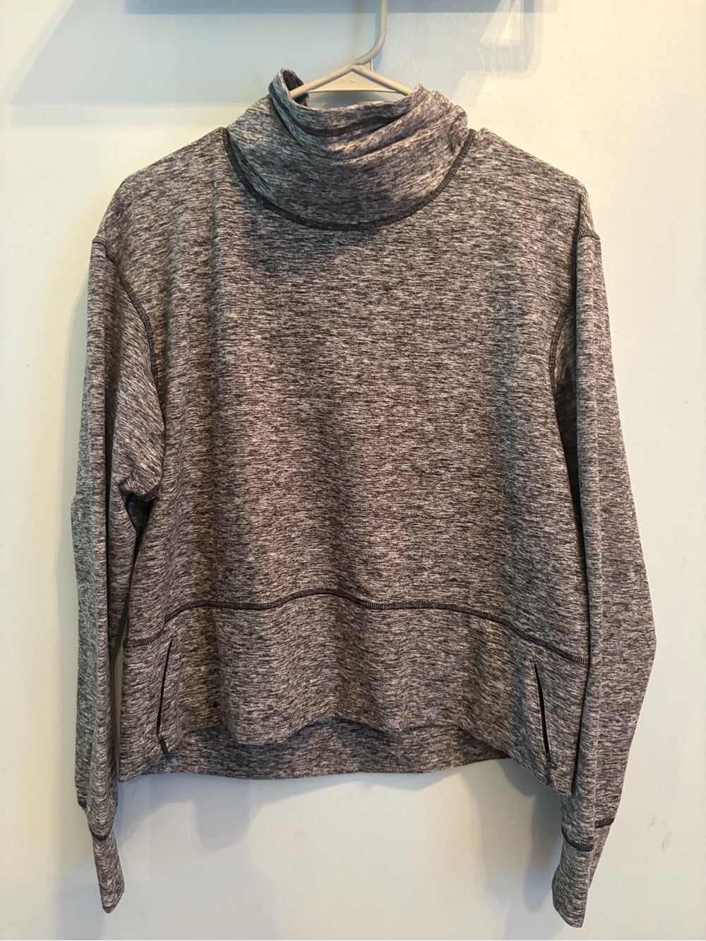 Lululemon Heather Gray Turtleneck Pullover Sweater